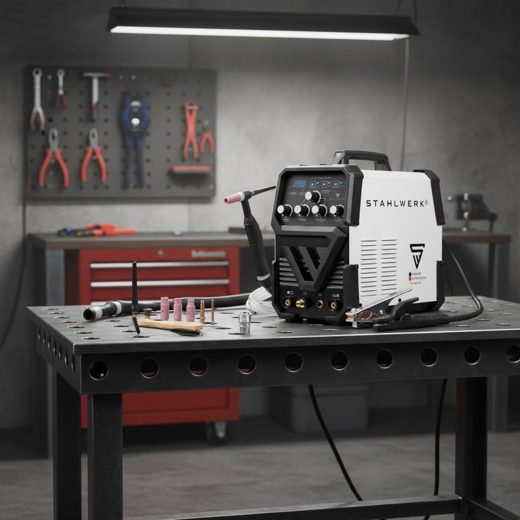 Svářečka STAHLWERK AC/DC TIG 200 ST IGBT HF